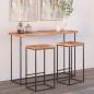 vidaXL Tischplatte 140x40x2,5cm Rechteckig Massivholz Akazie Baumkante vidaXL Tischplatte 140x40x2,5cm Rechteckig Massivholz Akazie Baumkante