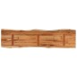 vidaXL Tischplatte 140x40x2,5cm Rechteckig Massivholz Akazie Baumkante vidaXL Tischplatte 140x40x2,5cm Rechteckig Massivholz Akazie Baumkante