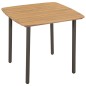 vidaXL 3-tlg. Garten-Essgruppe Poly Rattan Grau vidaXL 3-tlg. Garten-Essgruppe Poly Rattan Grau