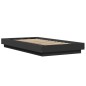 vidaXL Bettgestell Schwarz 100x200 cm Holzwerkstoff vidaXL Bettgestell Schwarz 100x200 cm Holzwerkstoff