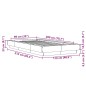 vidaXL Bettgestell Schwarz 100x200 cm Holzwerkstoff vidaXL Bettgestell Schwarz 100x200 cm Holzwerkstoff