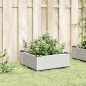 vidaXL Pflanzkasten mit Erdspießen Weiß 42,5x42,5x28,5 cm PP vidaXL Pflanzkasten mit Erdspießen Weiß 42,5x42,5x28,5 cm PP