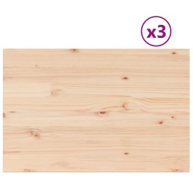 vidaXL Tischplatten 3 Stk. 80x53x1,7 cm Rechteckig Massivholz Kiefer