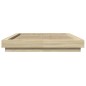 vidaXL Bettgestell mit LED Sonoma-Eiche 140x190 cm Holzwerkstoff vidaXL Bettgestell mit LED Sonoma-Eiche 140x190 cm Holzwerkstoff