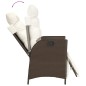 vidaXL 7-tlg. Garten-Essgruppe mit Kissen Braun Poly Rattan vidaXL 7-tlg. Garten-Essgruppe mit Kissen Braun Poly Rattan