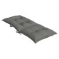 vidaXL Hochlehner-Auflagen 2 Stk. Melange Dunkelgrau 120x50x7cm Stoff vidaXL Hochlehner-Auflagen 2 Stk. Melange Dunkelgrau 120x50x7cm Stoff