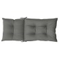 vidaXL Hochlehner-Auflagen 2 Stk. Melange Dunkelgrau 120x50x7cm Stoff vidaXL Hochlehner-Auflagen 2 Stk. Melange Dunkelgrau 120x50x7cm Stoff