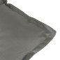 vidaXL Hochlehner-Auflagen 2 Stk. Melange Dunkelgrau 120x50x7cm Stoff vidaXL Hochlehner-Auflagen 2 Stk. Melange Dunkelgrau 120x50x7cm Stoff