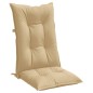 vidaXL Hochlehner-Auflagen 4 Stk. Melange Beige 120x50x7 cm Stoff vidaXL Hochlehner-Auflagen 4 Stk. Melange Beige 120x50x7 cm Stoff