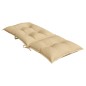 vidaXL Hochlehner-Auflagen 4 Stk. Melange Beige 120x50x7 cm Stoff vidaXL Hochlehner-Auflagen 4 Stk. Melange Beige 120x50x7 cm Stoff