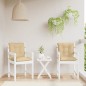 vidaXL Niedriglehner-Auflagen 4 Stk. Melange Beige 100x50x7 cm Stoff vidaXL Niedriglehner-Auflagen 4 Stk. Melange Beige 100x50x7 cm Stoff