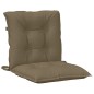 vidaXL Niedriglehner-Auflagen 4 Stk. Melange Taupe 100x50x7 cm Stoff vidaXL Niedriglehner-Auflagen 4 Stk. Melange Taupe 100x50x7 cm Stoff