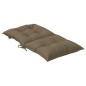 vidaXL Niedriglehner-Auflagen 4 Stk. Melange Taupe 100x50x7 cm Stoff vidaXL Niedriglehner-Auflagen 4 Stk. Melange Taupe 100x50x7 cm Stoff