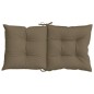 vidaXL Niedriglehner-Auflagen 4 Stk. Melange Taupe 100x50x7 cm Stoff vidaXL Niedriglehner-Auflagen 4 Stk. Melange Taupe 100x50x7 cm Stoff