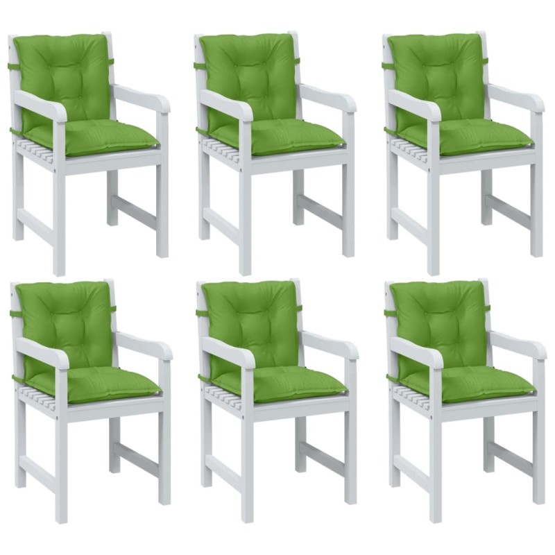vidaXL Niedriglehner-Auflagen 6 Stk. Melange Grün 100x50x7 cm Stoff vidaXL Niedriglehner-Auflagen 6 Stk. Melange Grün 100x50x7 cm Stoff
