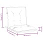 vidaXL Niedriglehner-Auflagen 6 Stk. Melange Grün 100x50x7 cm Stoff vidaXL Niedriglehner-Auflagen 6 Stk. Melange Grün 100x50x7 cm Stoff