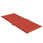 vidaXL Hochlehner-Auflagen 4 Stk. Melange Rot 120x50x4 cm Stoff vidaXL Hochlehner-Auflagen 4 Stk. Melange Rot 120x50x4 cm Stoff