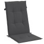 vidaXL Hochlehner-Auflagen 4 Stk. Melange Anthrazit 120x50x4 cm Stoff vidaXL Hochlehner-Auflagen 4 Stk. Melange Anthrazit 120x50x4 cm Stoff