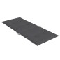 vidaXL Hochlehner-Auflagen 4 Stk. Melange Anthrazit 120x50x4 cm Stoff vidaXL Hochlehner-Auflagen 4 Stk. Melange Anthrazit 120x50x4 cm Stoff