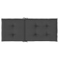 vidaXL Hochlehner-Auflagen 4 Stk. Melange Anthrazit 120x50x4 cm Stoff vidaXL Hochlehner-Auflagen 4 Stk. Melange Anthrazit 120x50x4 cm Stoff