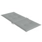 vidaXL Hochlehner-Auflagen 2 Stk. Melange Hellgrau 120x50x4 cm Stoff vidaXL Hochlehner-Auflagen 2 Stk. Melange Hellgrau 120x50x4 cm Stoff