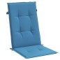 vidaXL Hochlehner-Auflagen 4 Stk. Melange Blau 120x50x4 cm Stoff vidaXL Hochlehner-Auflagen 4 Stk. Melange Blau 120x50x4 cm Stoff
