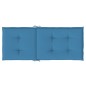 vidaXL Hochlehner-Auflagen 4 Stk. Melange Blau 120x50x4 cm Stoff vidaXL Hochlehner-Auflagen 4 Stk. Melange Blau 120x50x4 cm Stoff