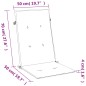 vidaXL Hochlehner-Auflagen 4 Stk. Melange Blau 120x50x4 cm Stoff vidaXL Hochlehner-Auflagen 4 Stk. Melange Blau 120x50x4 cm Stoff