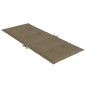 vidaXL Hochlehner-Auflagen 6 Stk. Melange Taupe 120x50x4 cm Stoff vidaXL Hochlehner-Auflagen 6 Stk. Melange Taupe 120x50x4 cm Stoff