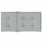 vidaXL Niedriglehner-Auflagen 4 Stk. Melange Hellgrau 100x50x4cm Stoff vidaXL Niedriglehner-Auflagen 4 Stk. Melange Hellgrau 100x50x4cm Stoff