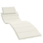 vidaXL Sonnenliegen-Auflage Melange Creme 186x58x3 cm Stoff vidaXL Sonnenliegen-Auflage Melange Creme 186x58x3 cm Stoff