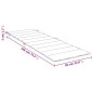 vidaXL Sonnenliegen-Auflage Melange Creme 186x58x3 cm Stoff vidaXL Sonnenliegen-Auflage Melange Creme 186x58x3 cm Stoff