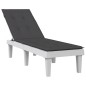 vidaXL Liegestuhl-Auflage Melange Anthrazit (75+105)x50x3 cm Stoff vidaXL Liegestuhl-Auflage Melange Anthrazit (75+105)x50x3 cm Stoff