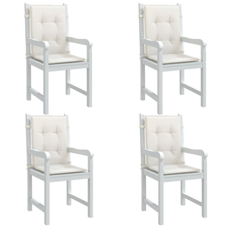 vidaXL Niedriglehner-Auflagen 4 Stk. Melange Creme 100x50x4 cm Stoff vidaXL Niedriglehner-Auflagen 4 Stk. Melange Creme 100x50x4 cm Stoff