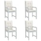 vidaXL Niedriglehner-Auflagen 4 Stk. Melange Creme 100x50x4 cm Stoff vidaXL Niedriglehner-Auflagen 4 Stk. Melange Creme 100x50x4 cm Stoff