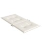 vidaXL Niedriglehner-Auflagen 4 Stk. Melange Creme 100x50x4 cm Stoff vidaXL Niedriglehner-Auflagen 4 Stk. Melange Creme 100x50x4 cm Stoff