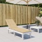 vidaXL Liegestuhl-Auflage Melange Beige (75+105)x50x3 cm Stoff vidaXL Liegestuhl-Auflage Melange Beige (75+105)x50x3 cm Stoff