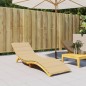 vidaXL Sonnenliegen-Auflage Melange Beige 200x50x4 cm Stoff vidaXL Sonnenliegen-Auflage Melange Beige 200x50x4 cm Stoff