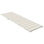 vidaXL Sonnenliegen-Auflage Melange Creme 200x70x4 cm Stoff vidaXL Sonnenliegen-Auflage Melange Creme 200x70x4 cm Stoff