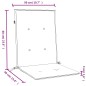 vidaXL Niedriglehner-Auflagen 4 Stk. Melange Weinrot 100x50x4 cm Stoff vidaXL Niedriglehner-Auflagen 4 Stk. Melange Weinrot 100x50x4 cm Stoff