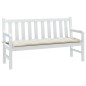 vidaXL Gartenbank-Auflage Melange Creme 150x50x7 cm Stoff vidaXL Gartenbank-Auflage Melange Creme 150x50x7 cm Stoff