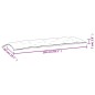 vidaXL Gartenbank-Auflage Melange Creme 150x50x7 cm Stoff vidaXL Gartenbank-Auflage Melange Creme 150x50x7 cm Stoff