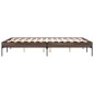 vidaXL Bettgestell Braun Eichen-Optik 120x190 cm Holzwerkstoff Metall vidaXL Bettgestell Braun Eichen-Optik 120x190 cm Holzwerkstoff Metall