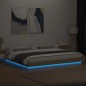 vidaXL Bettgestell mit LED Sonoma-Eiche 180x200cm Holzwerkstoff vidaXL Bettgestell mit LED Sonoma-Eiche 180x200cm Holzwerkstoff