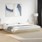 vidaXL Bettgestell mit LED Sonoma-Eiche 180x200cm Holzwerkstoff vidaXL Bettgestell mit LED Sonoma-Eiche 180x200cm Holzwerkstoff