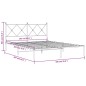 vidaXL Bettgestell mit Kopfteil Metall Schwarz 160x200 cm vidaXL Bettgestell mit Kopfteil Metall Schwarz 160x200 cm