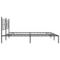 vidaXL Bettgestell mit Kopfteil Metall Schwarz 183x213 cm vidaXL Bettgestell mit Kopfteil Metall Schwarz 183x213 cm