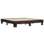 vidaXL Bettgestell Braun Eichen-Optik 200x200 cm Holzwerkstoff Metall vidaXL Bettgestell Braun Eichen-Optik 200x200 cm Holzwerkstoff Metall
