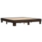 vidaXL Bettgestell Braun Eichen-Optik 200x200 cm Holzwerkstoff Metall vidaXL Bettgestell Braun Eichen-Optik 200x200 cm Holzwerkstoff Metall
