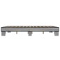 vidaXL Bettgestell Grau Sonoma 150x200 cm Holzwerkstoff und Metall vidaXL Bettgestell Grau Sonoma 150x200 cm Holzwerkstoff und Metall